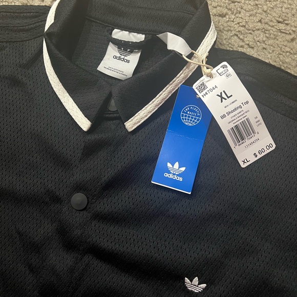 $60 adidas originals Retro Basketball Shooting Shirt men jersey baggy top - Picture 3 of 4